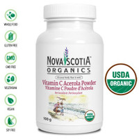 Nova Scotia Organics Vitamin C, 100 g | NutriFarm.ca