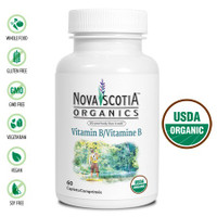 Nova Scotia Organics Vitamin B Complex, 60 Caplets | NutriFarm.ca