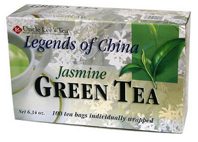 Uncle Lee's Tea Jasmine Green Tea, 100 bags | NutriFarm.ca
