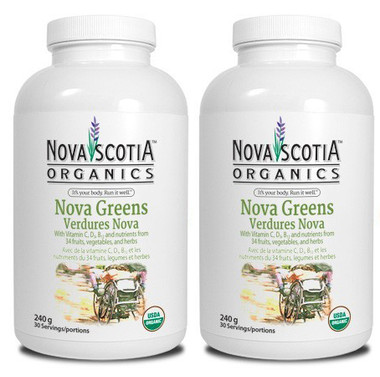 Nova Scotia Organics Nova Greens, 240 g * 2 | NutriFarm.ca
