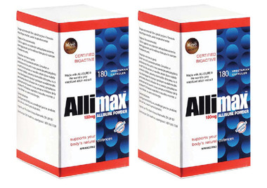 Allimax 100% Stabilized Allicin, 180 Capsules * 2 | NutriFarm.ca