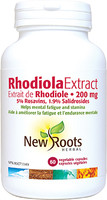 New Roots Rhodiola Extract 200 mg, 60 vegetable capsules  | 
NutriFarm.ca