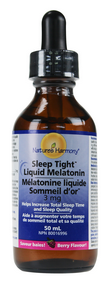 Nature's Harmony Sleep Tight Melatonin Liquid, 50 ml | NutriFarm.ca