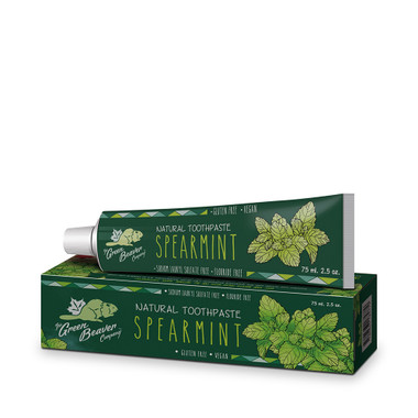Green Beaver Spearmint Toothpaste, 75 ml | NutriFarm.ca