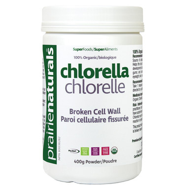 Prairie Naturals Chlorella Powder, 400 g | NutriFarm.ca