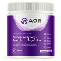 AOR Magnesium Synergy, 250 g Lemon Flavoured | NutriFarm.ca
