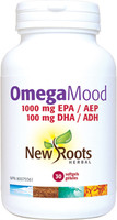 New Roots OmegaMood, 30 softgels | NutriFarm.ca