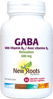 New Roots GABA, 60 vegetable capsules | NutriFarm.ca