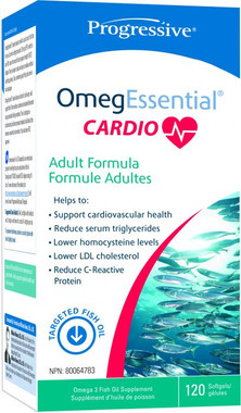 Progressive Omegessentials Cardio, 120 Softgels | NutriFarm.ca