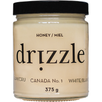 Drizzle Honey White Raw Honey, 375 g | NutriFarm.ca