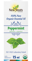 New Roots Peppermint Organic Essential Oil, 15 ml | NutriFarm.ca
