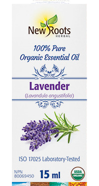 New Roots Lavender Organic Essential Oil, 15 ml | NutriFarm.ca