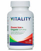 Vitality Power Iron+Organic Spirulina, 60 Vcaps | NutriFarm.ca