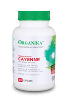 Organika Cayenne Extract Powder, 90 Caps | NutriFarm.ca