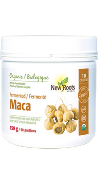 New Roots Fermented Maca Organic, 150 g | NutriFarm.ca
