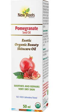 New Roots Pomegranate Seed Oil, 50 ml | NutriFarm.ca