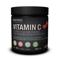Innotech Vitamin C Ascorbic Acid fine powder, 400 g | NutriFarm.ca