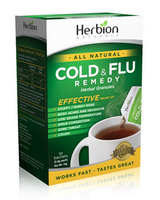 Herbion Cold and Flu Remedy, 10 Sachets | NutriFarm.ca 