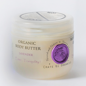 Crate 61 Organics Lavender Body Butter, 140 g | NutriFarm.ca  