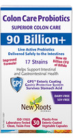 New Roots Colon Care Probiotics, 30 entric-coated veg caps | NutriFarm.ca