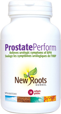 New Roots Prostate Perform, 14 softgels | NutriFarm.ca