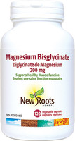 New Roots Magnesium Bisglycinate 200 mg, 120 veg capsules | NutriFarm.ca