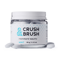 Nelson Naturals Crush and Brush Mint(in a glass jar), 60 g | NutriFarm.ca