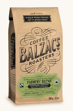 Balzac's Coffee Roasters Farmer's Blend - Marble Roast, 340 g | NutriFarm.ca