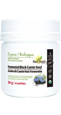 New Roots Fermented Black Cumin Seed, 36 g | NutriFarm.ca