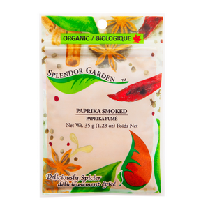 Splendor Garden Organic Paprika Smoked, 35 g | NutriFarm.ca