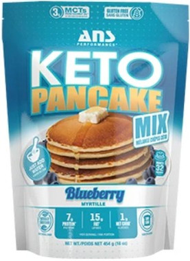 ANS Performance Pancake Mix Blueberry, 454 g  | NutriFarm.ca 