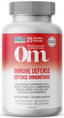 OM Mushroom Immune Defense, 75 Caps | NutriFarm.ca
