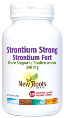 New Roots Strontium Strong, 120 vegetable capsules | NutriFarm.ca