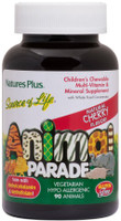 Natures Plus Animal Parade Sugar Free Multivitamins Cherry, 90 Chewable Tablets | NutriFarm.ca