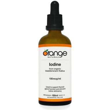 Orange Naturals Iodine Tincture, 100 ml | NutriFarm.ca