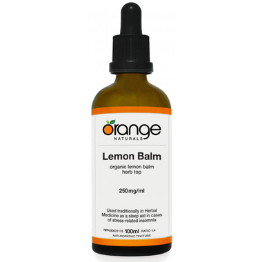Orange Naturals Lemon Balm Tincture, 100 ml | NutriFarm.ca
