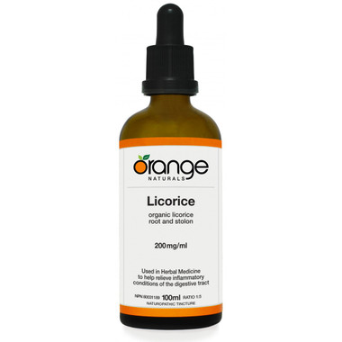 Orange Naturals Licorice Tincture, 100 ml | NutriFarm.ca