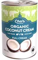 Cha's Organics Premium Coconut Cream, 400 ml | NutriFarm.ca