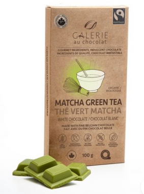 Galerie Au Chocolat(Matcha Green Tea), 1 bar *ADD-ON Bundle deal item restrictions apply | NutriFarm.ca 
