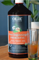 Olie Naturals New Beginning Probiotic(Liquid) - Ginger, 1000 ml | NutriFarm.ca
