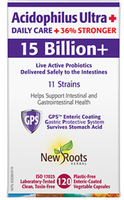 New Roots Acidophilus Ultra Plus, 120 Caps | NutriFarm.ca