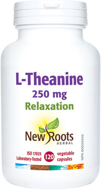 New Roots L-Theanine, 120 Caps | NutriFarm.ca