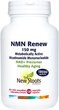 New Roots NMN Renew 150 mg, 120 Caps | NutriFarm.ca  