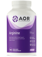 AOR Arginine, 180 Vegetable Capsules | NutriFarm.ca