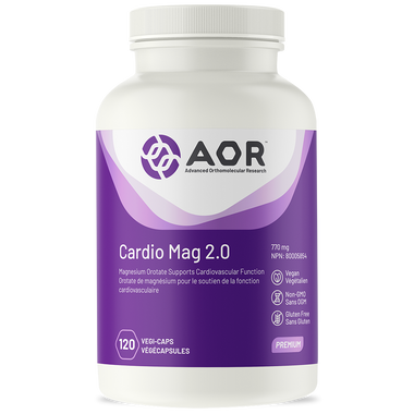 AOR Cardio Mag 2.0, 120 Vegetable Capsules | NutriFarm.ca