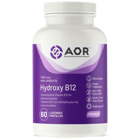 AOR Hydroxy B12, 60 Lozenges | NutriFarm.ca