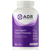 AOR Liver Support, 180 Vegetable Capsules | NutriFarm.ca