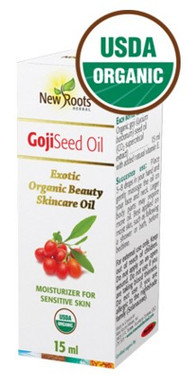 New Roots Goji Seed Oil (Certified Organic), 15 ml | NutriFarm.ca