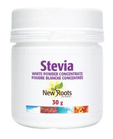 New Roots Stevia White Powder Concentrate, 30 g | NutriFarm.ca
