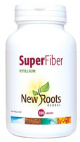 New Roots Super Fiber Psyllium, 100 Capsules | NutriFarm.ca